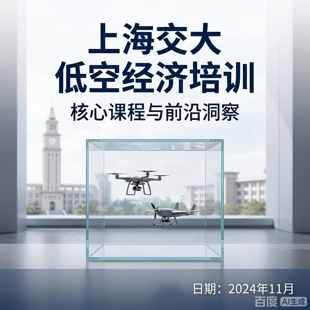 低空经济高质量发展与产业创新专题培训班